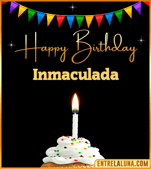 GiF Happy Birthday Inmaculada